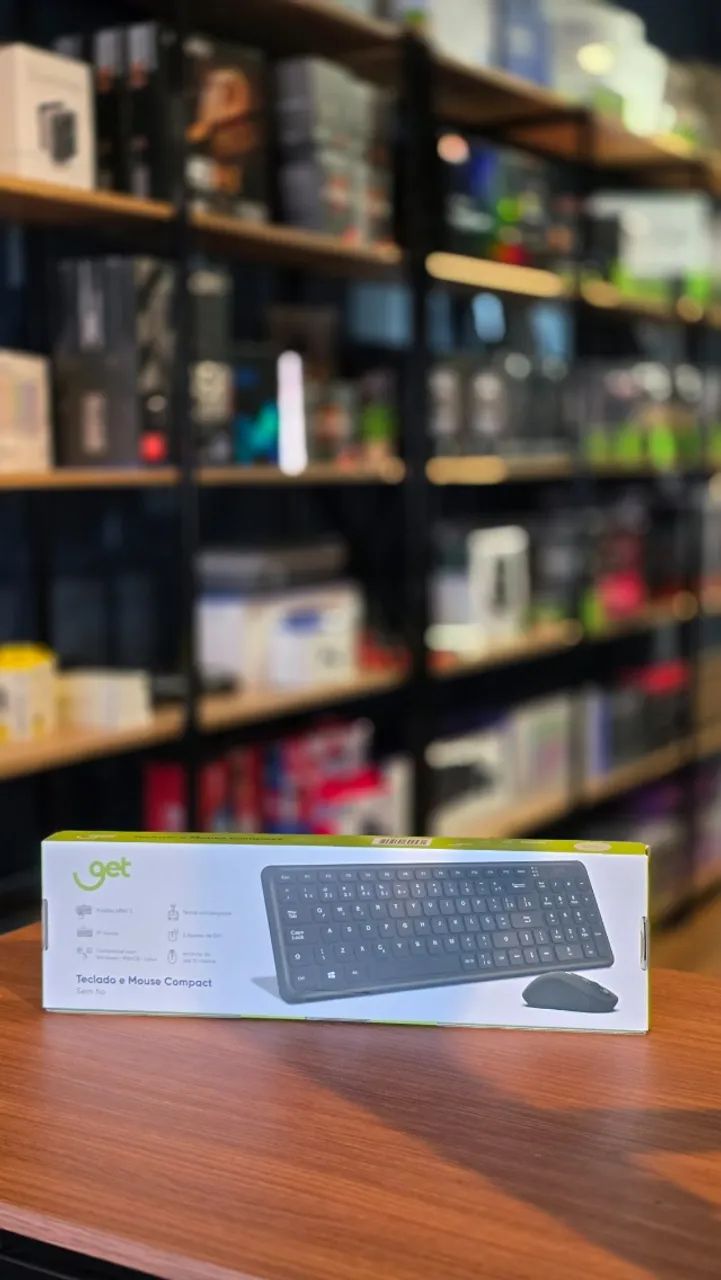 Kit Teclado e Mouse Sem Fio iGet Compact - Foto 2