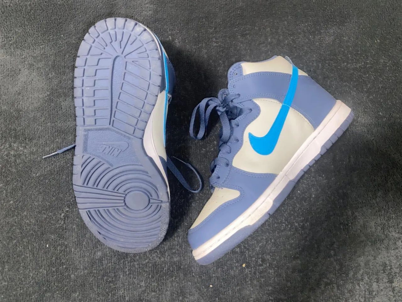 Nike Dunk High Light Bone Diffused Blue - Foto 2