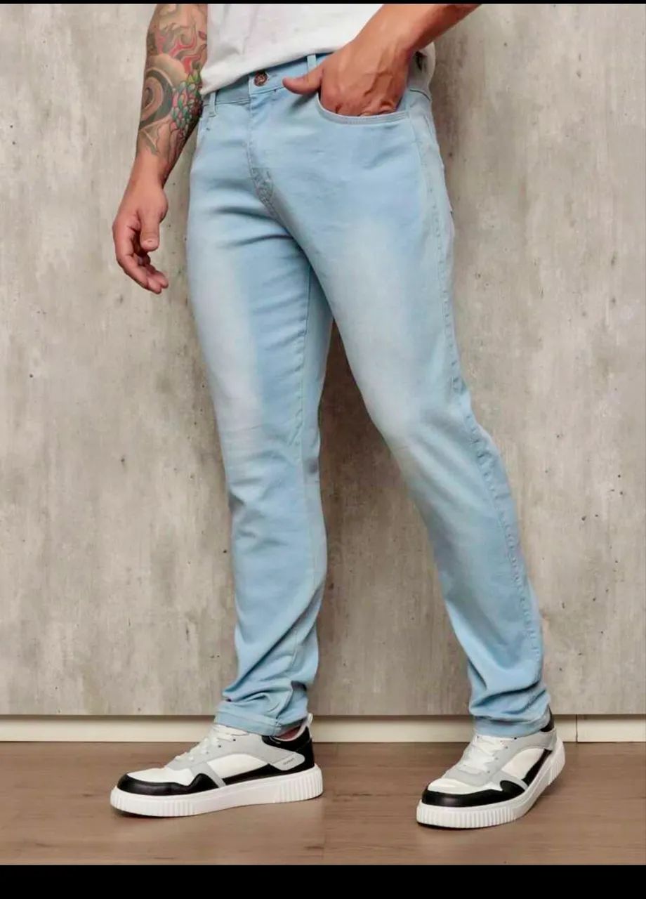 Calça jeans clara - Foto 4