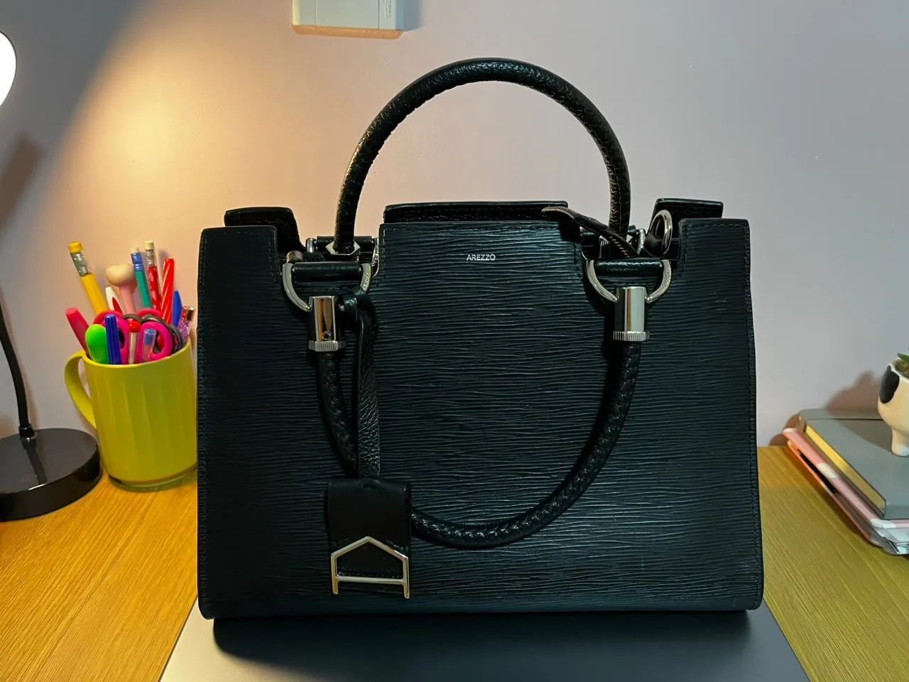 Bolsa preta arezzo  - Foto 2