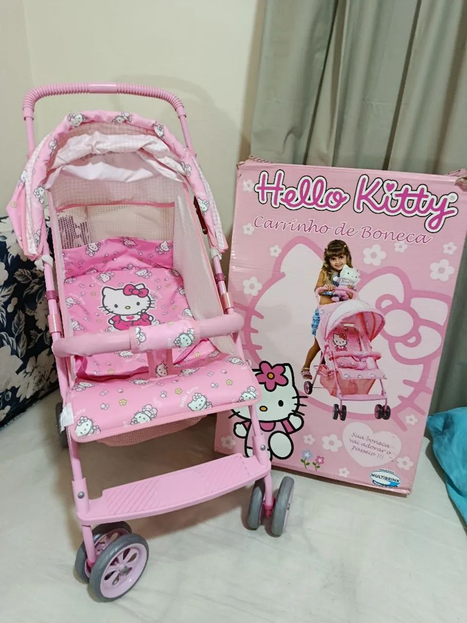 Carrinho de boneca da Hello kit excelente estado - Foto 3