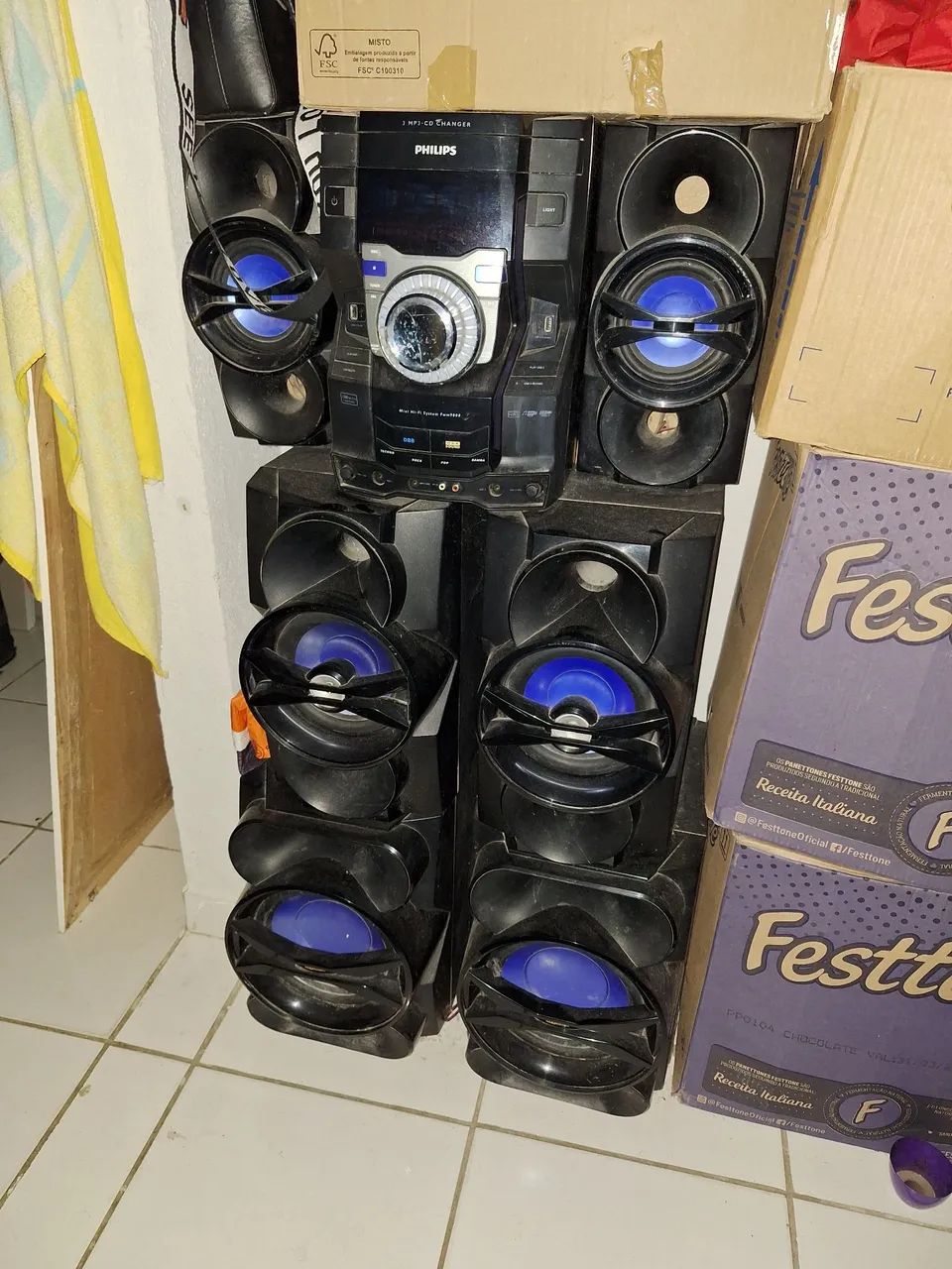 Som Philips  com 6 caixa  - Foto 4