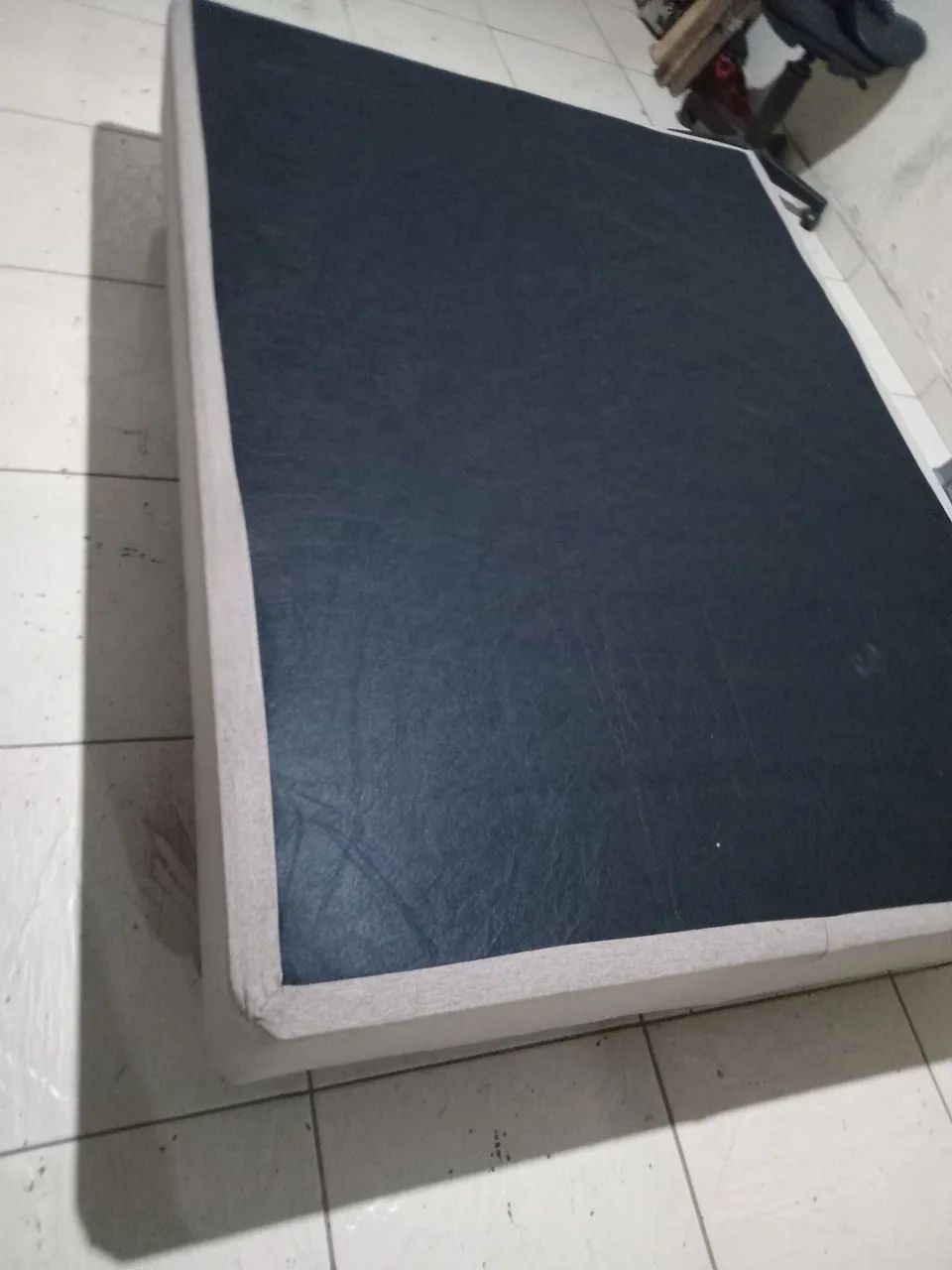 Cama box casal padrão 138x188 base reformada  - Foto 4