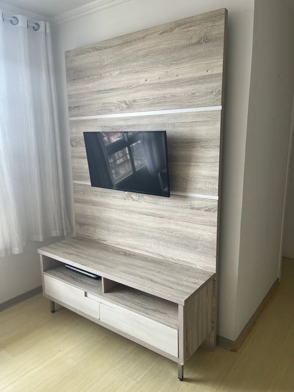  PAINEL + RACK PARA TV | COMPACTO E FUNCIONAL - Foto 2