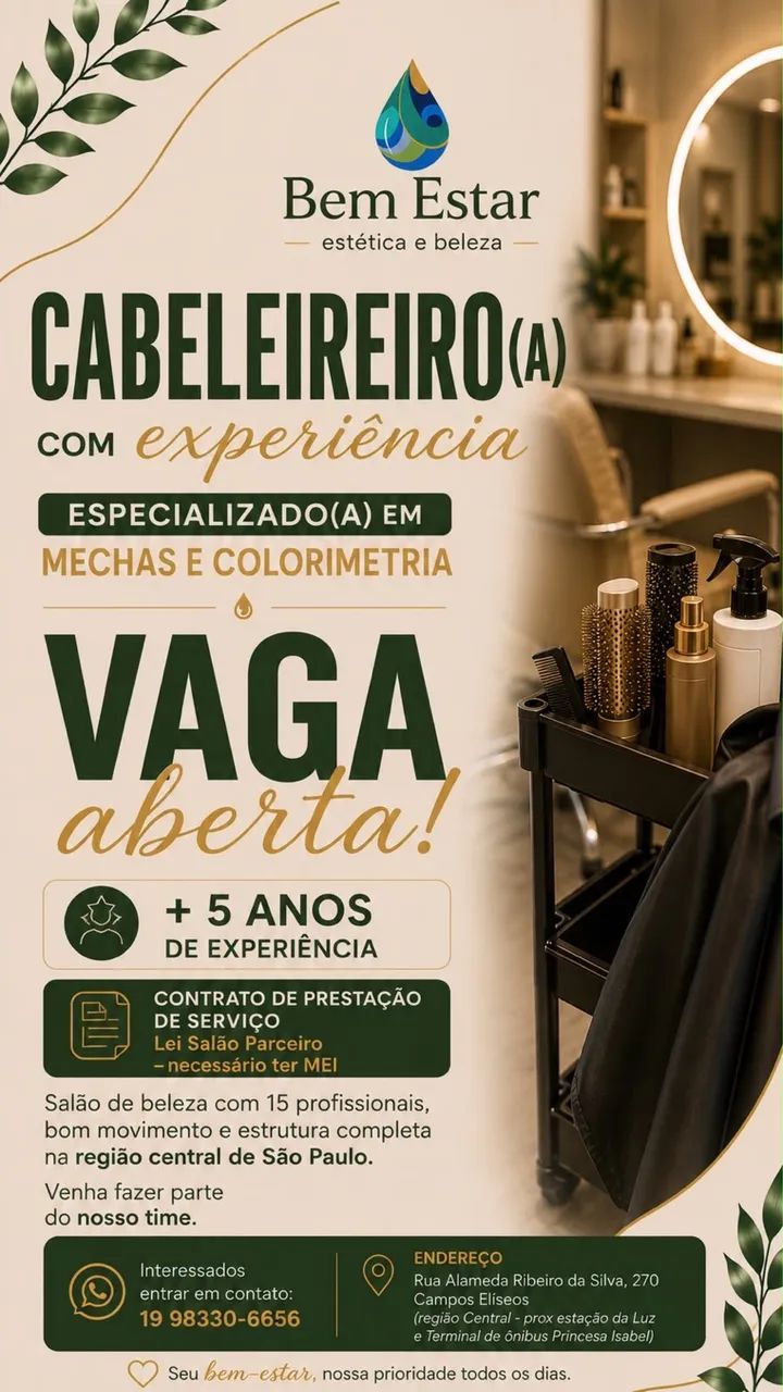 Vaga de Cabelereiro - Foto 2