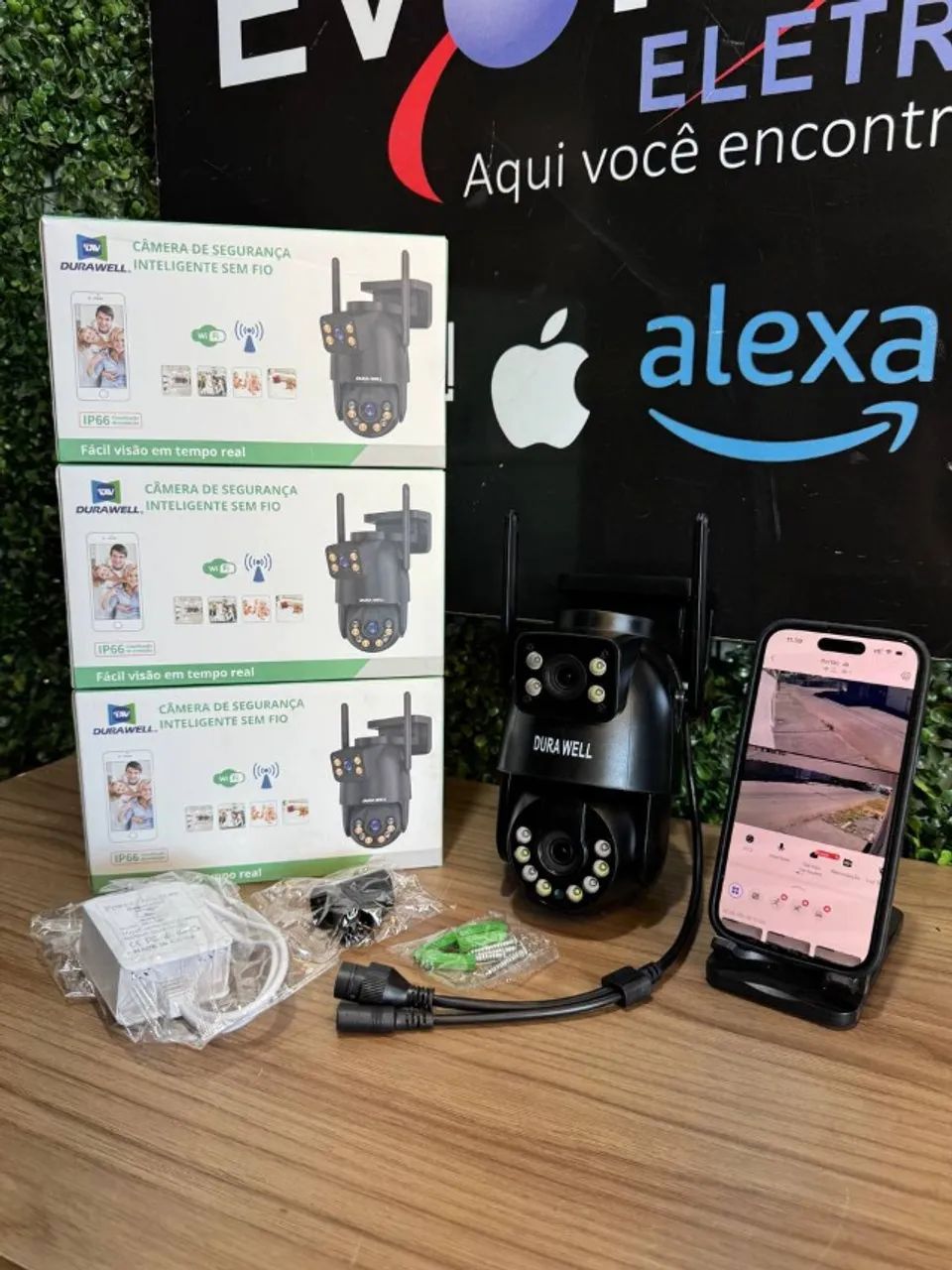 Câmera de Segurança Externa Lente Dupla Preta APP YOOSEE Durawell - PRODUTO NOVO - Foto 5