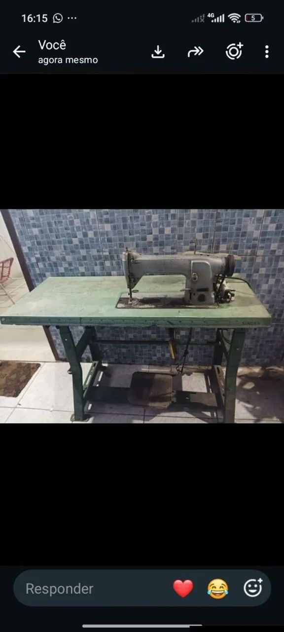 Máquina industrial de costura reta