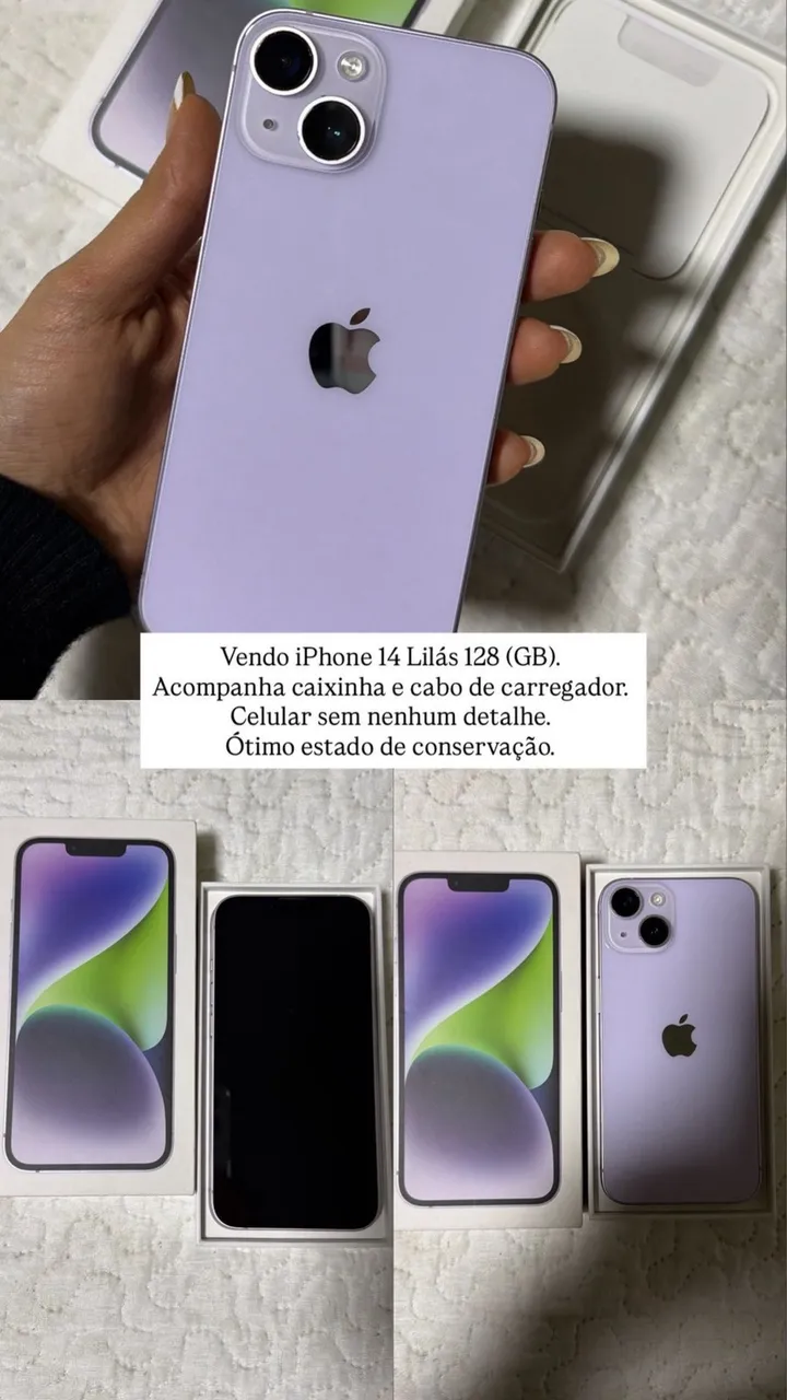 iPhone 14 Pro 256gb roxo - Celulares e Smartphones