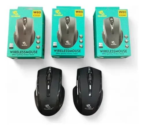 Mouse sem fio com adaptador bluetooth elegant W80 - Foto 2