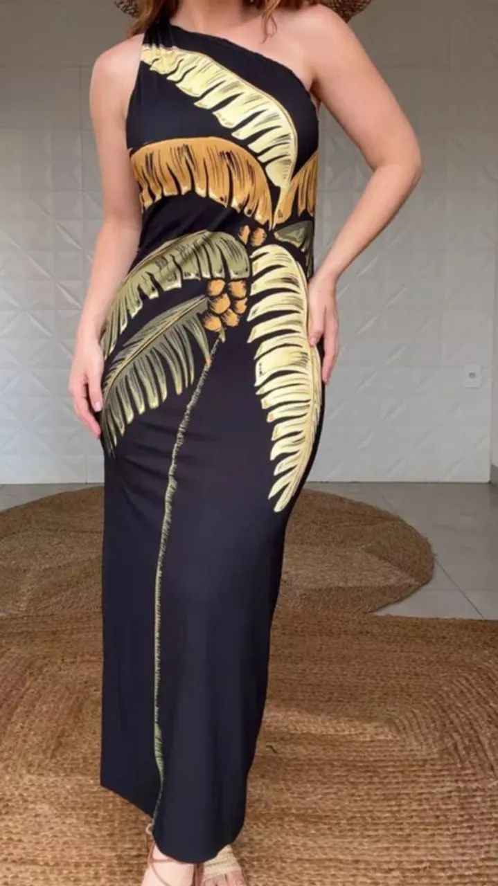 Vestido ombro só 