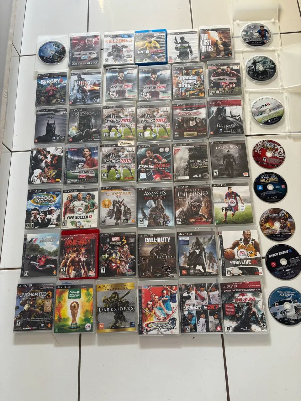 Lote de jogos de Ps3