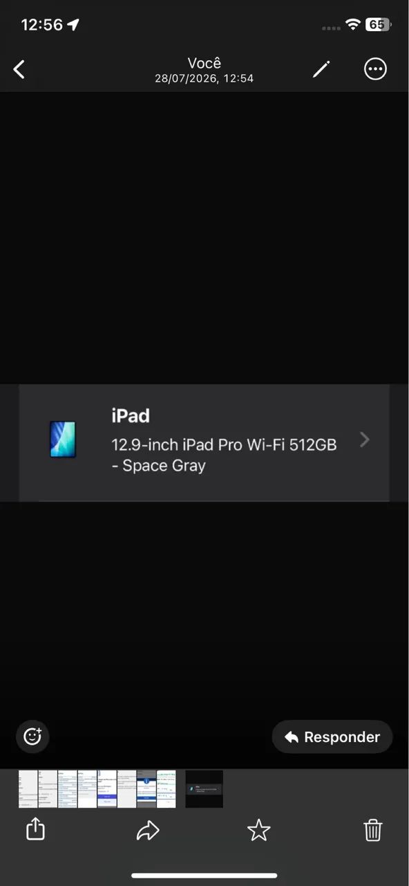 iPad 12.9 pro 512 gb não pega chip  - Foto 2