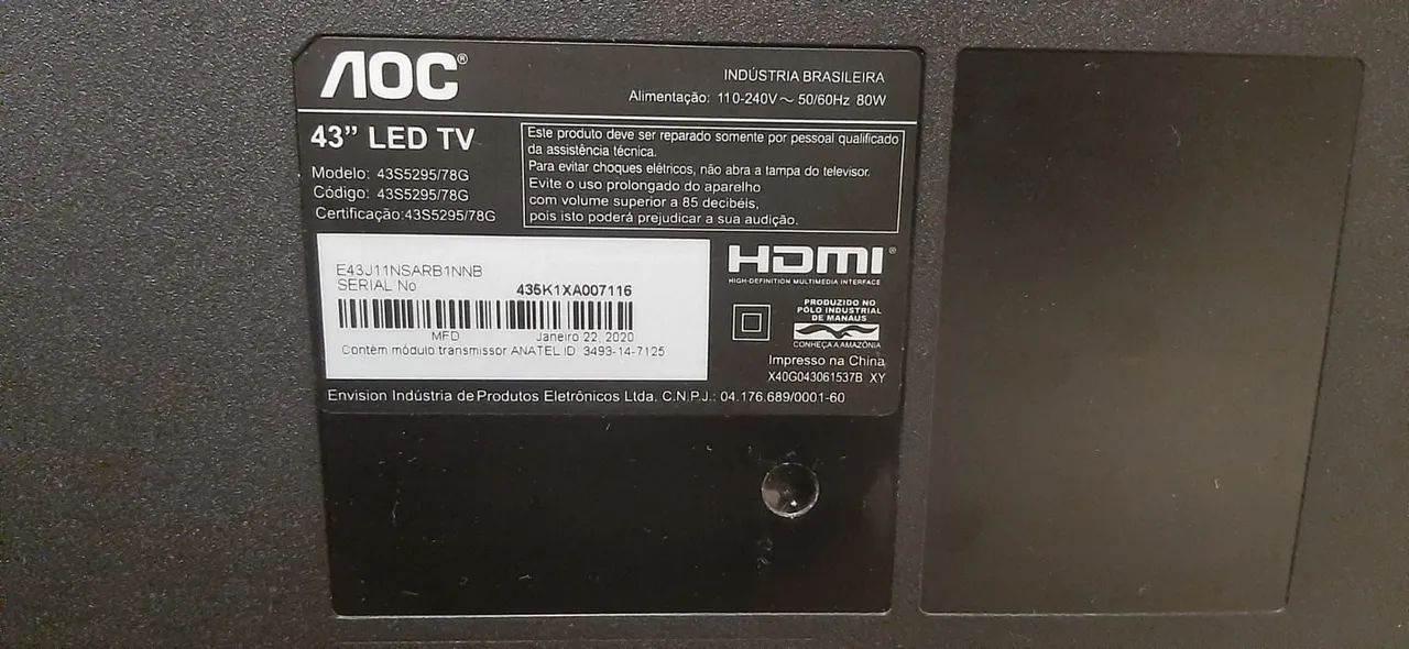 Televisão OAC 43 Polegadas Defeito na Tela - Foto 3