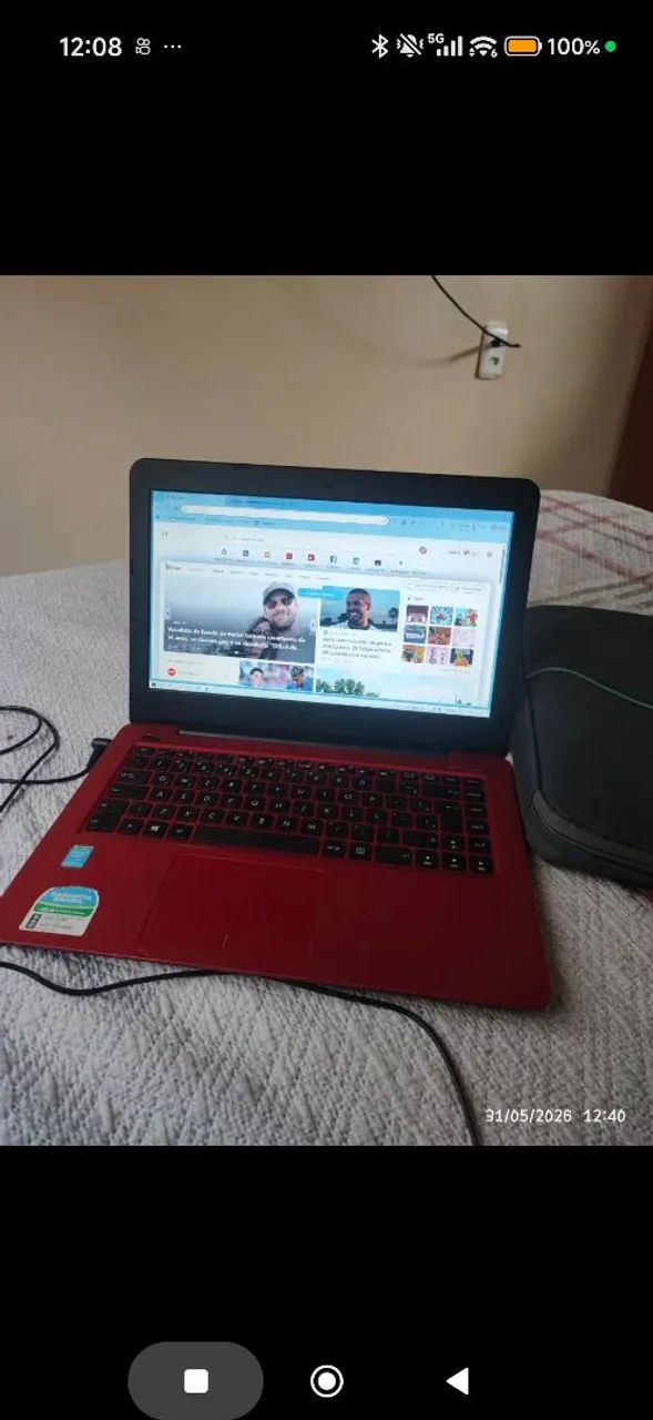 VENDO NOTEBOCK ASUS VERMELHO 1 TERA DE MEMORIA  - Foto 3
