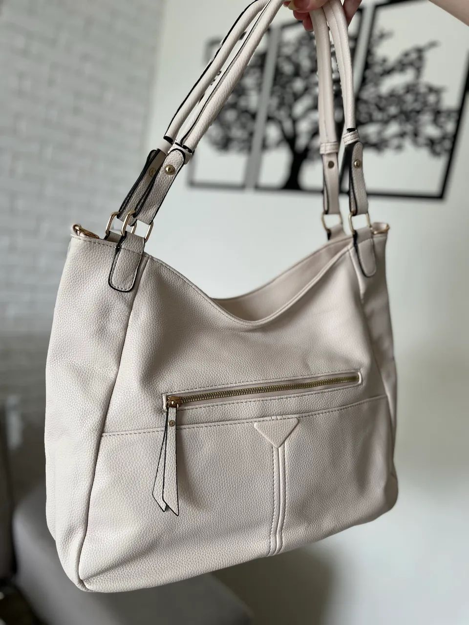 Bolsa Feminina Off-White - Nova! Elegante e super espaçosa