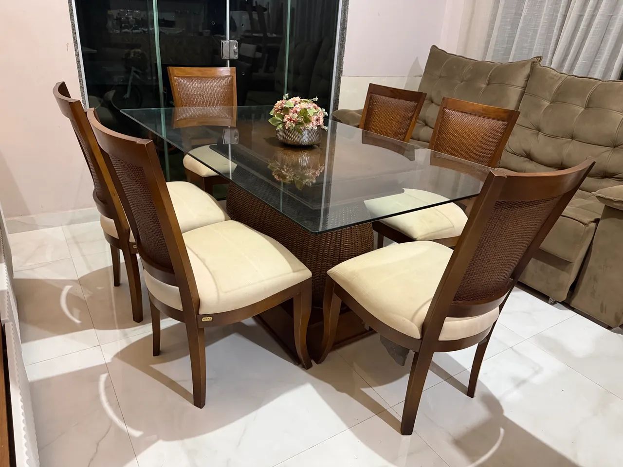 conjunto de mesa de jantar de madeira da marca Sierra - Foto 5