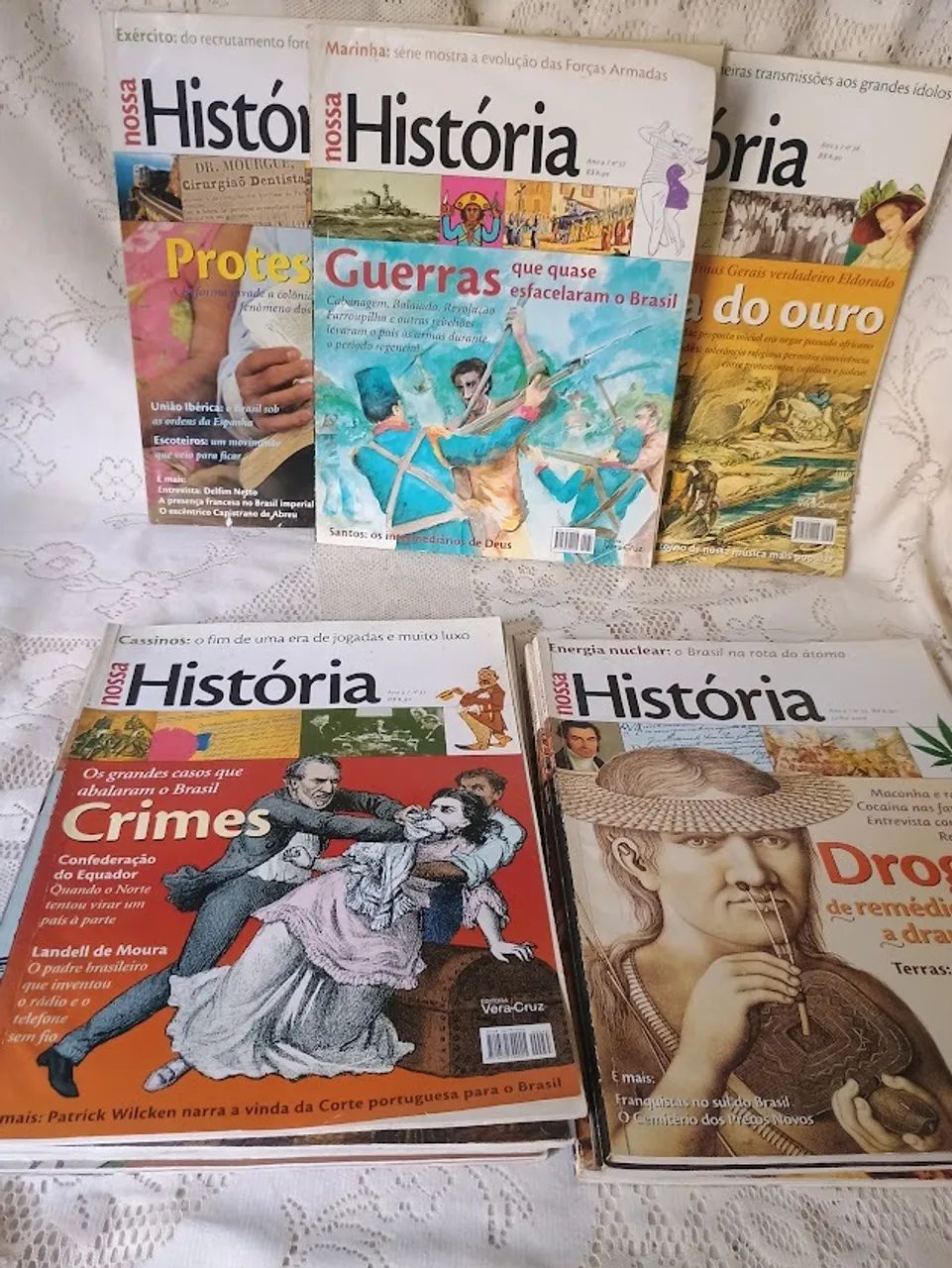サムソン1992年 11冊セット Revista Nossa História Ano 2006. 11 Volumes - Livros e revistas