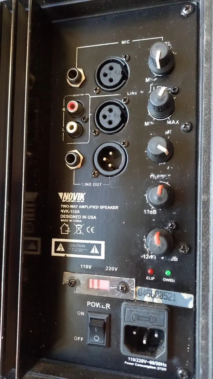 Caixa de som  Ativa 10 Polegadas 150w Rms Novik Neo Evo 150a Preta , Vendo ou troco - Foto 3