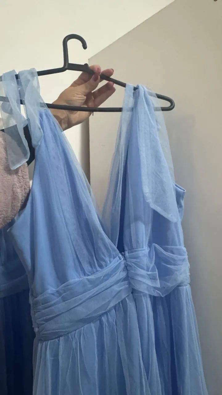 Vestido azul de tule - Foto 3