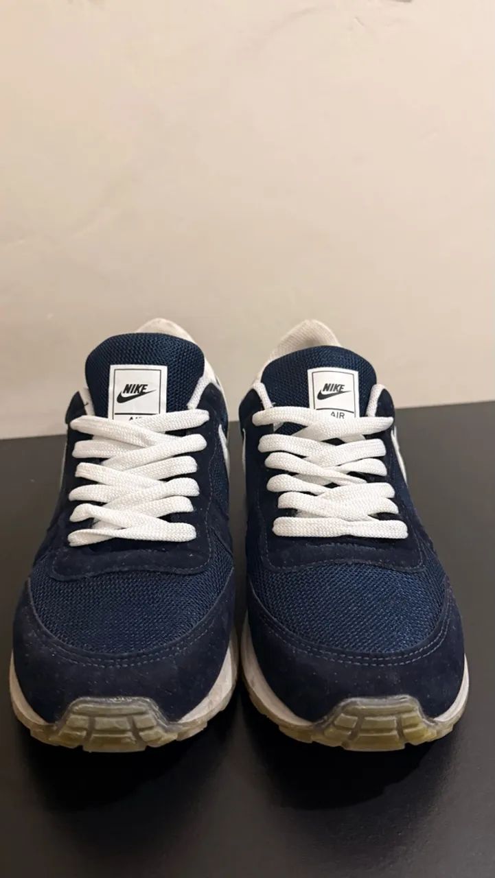 Tênis Nike Air Azul-Marinho e Branco - Foto 3