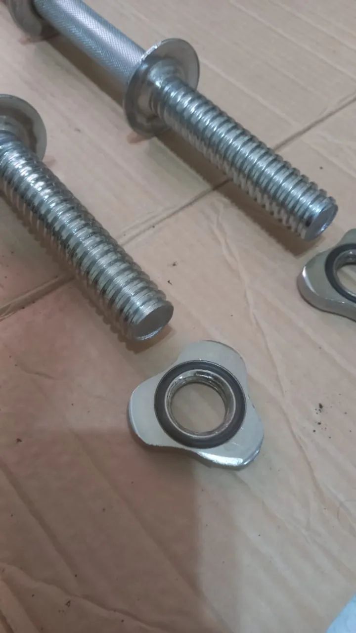Kit Anilhas e Barras para Musculação - Foto 5