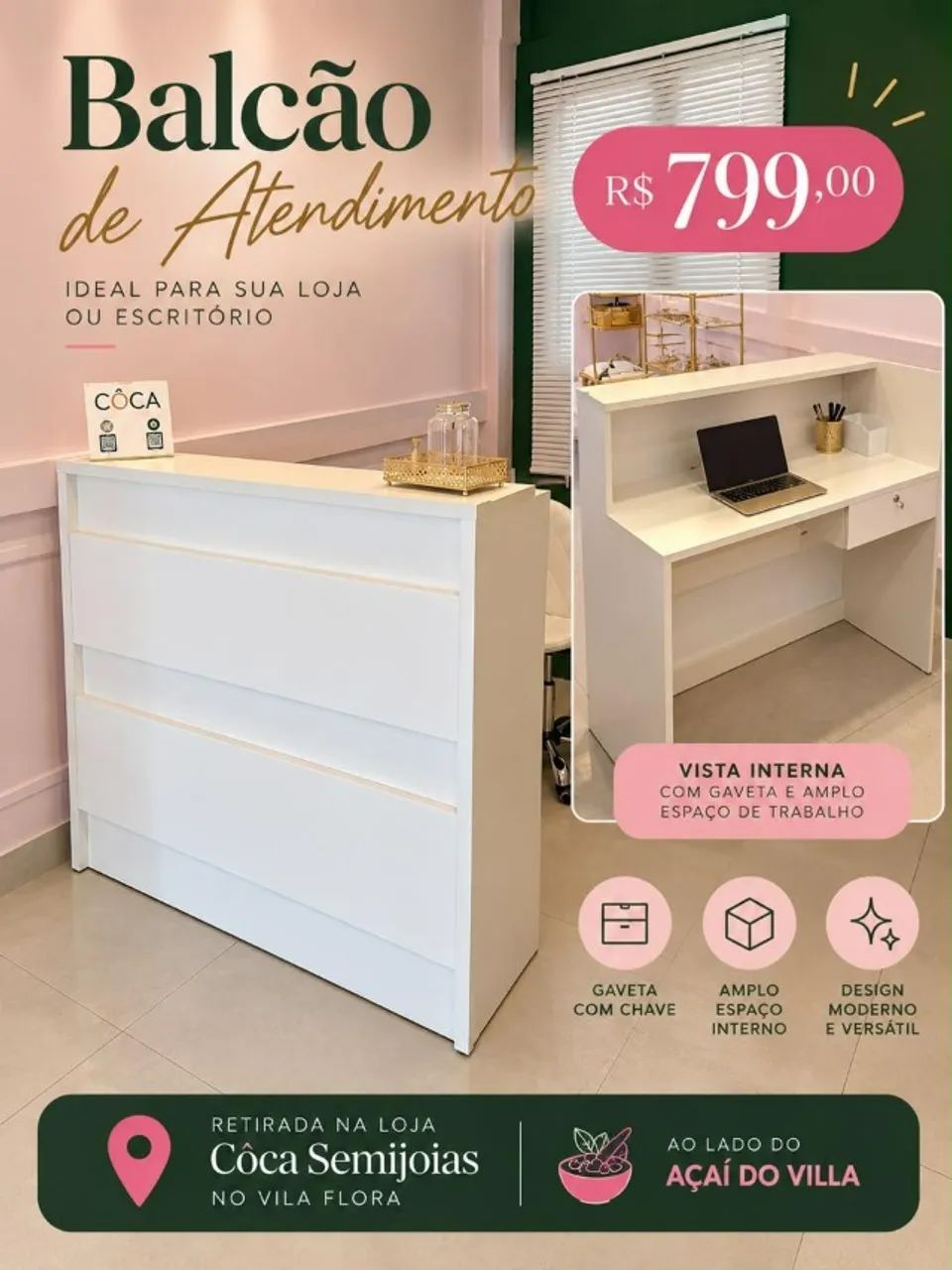 aparador, Mesa, Estante para Loja