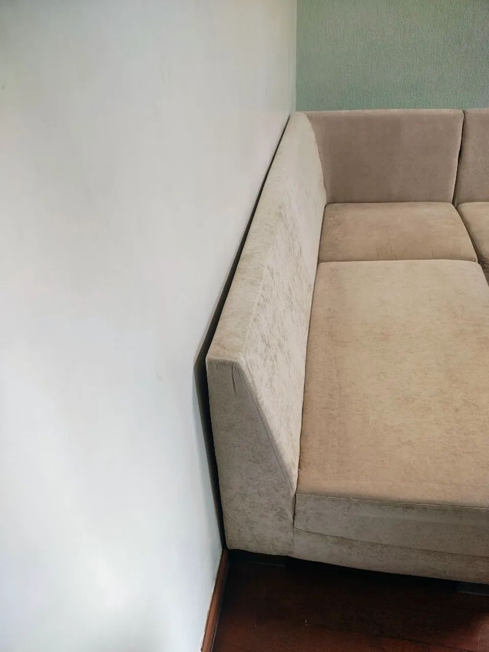 Sofá de canto bege - Foto 4