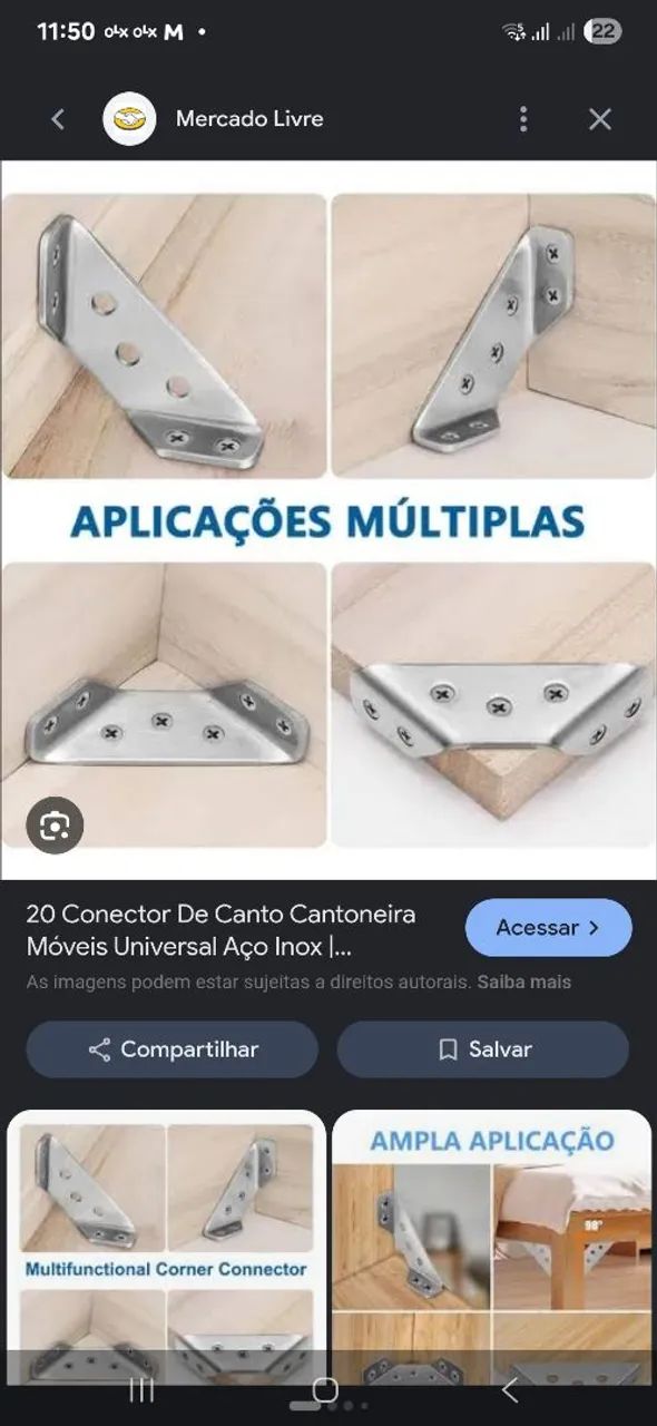 Kit com 10 conectores de canto - Foto 2