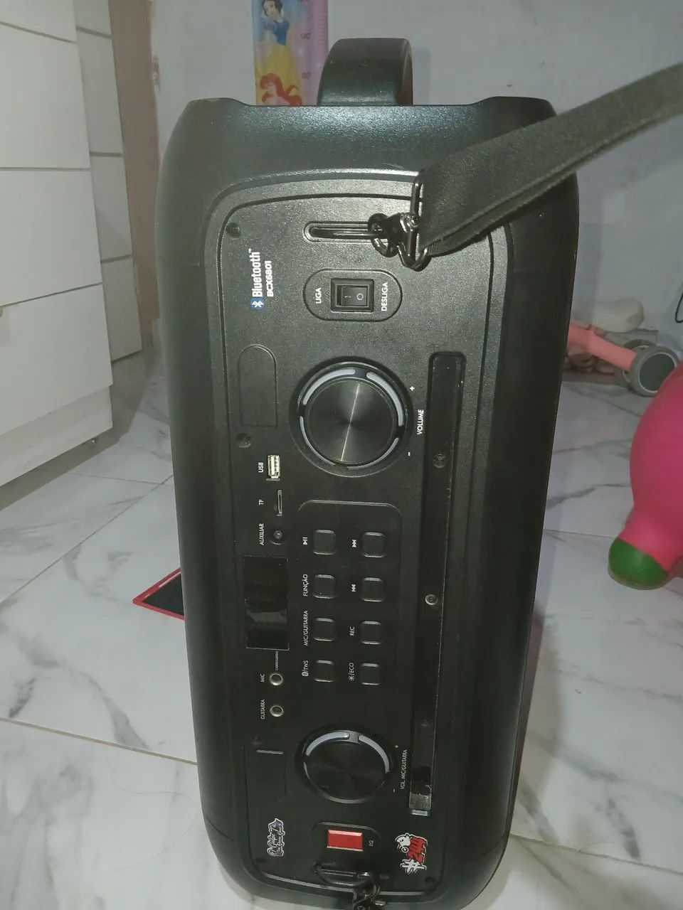 caixa de som amplificada portátil Britânia original  - Foto 4