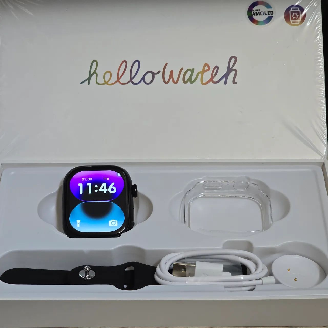 Smartwatch 4G AMOLED Android 10 Câmera Giratória - Foto 3