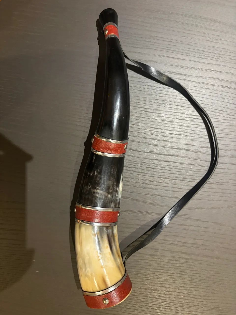 Berrante de chifre de boi 43cm comprimento usado