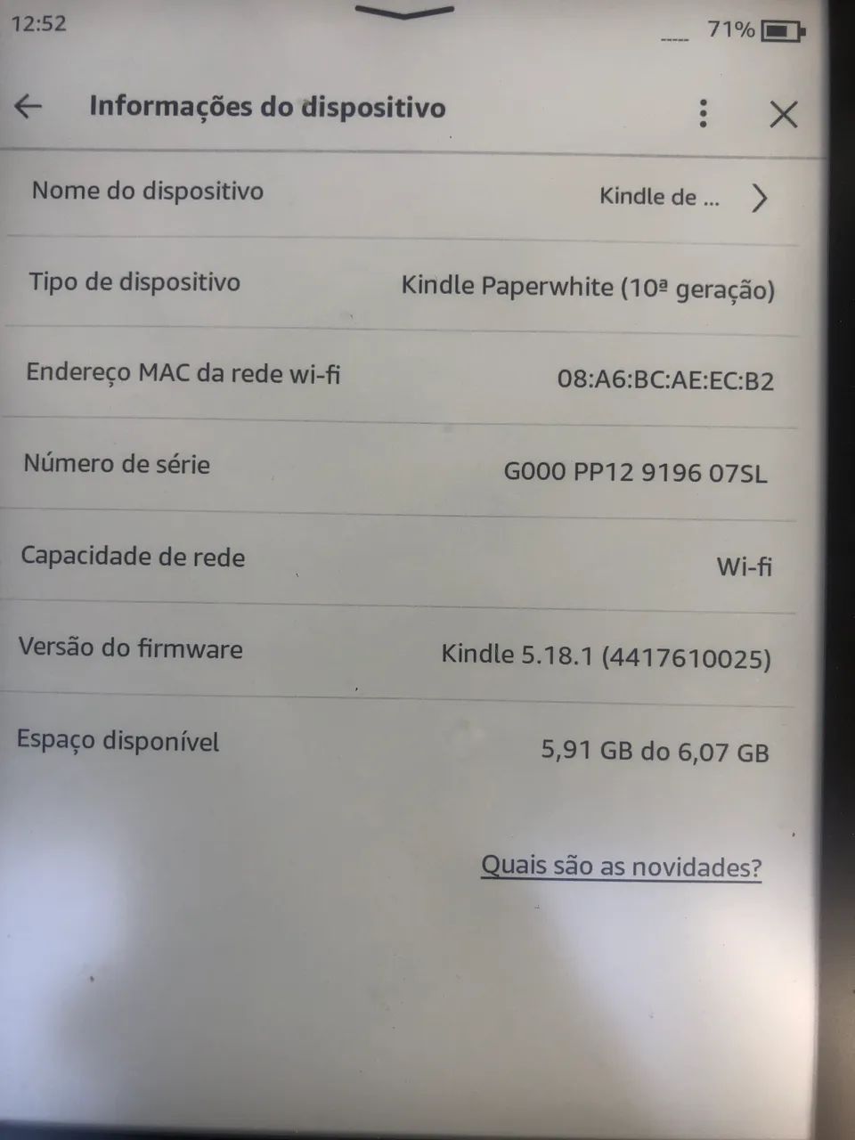 Kindle paperwhite 10
