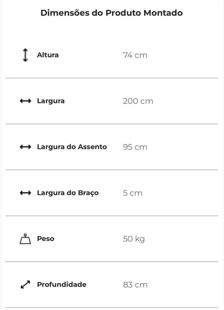 Lindo sofá de 3 lugares (luxo) - Foto 3