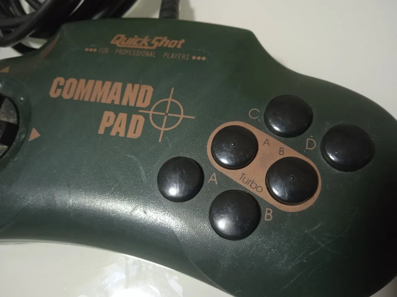 Controle antigo para PC Quick Shot Command Pad modelo QS-217 no estado - Foto 2