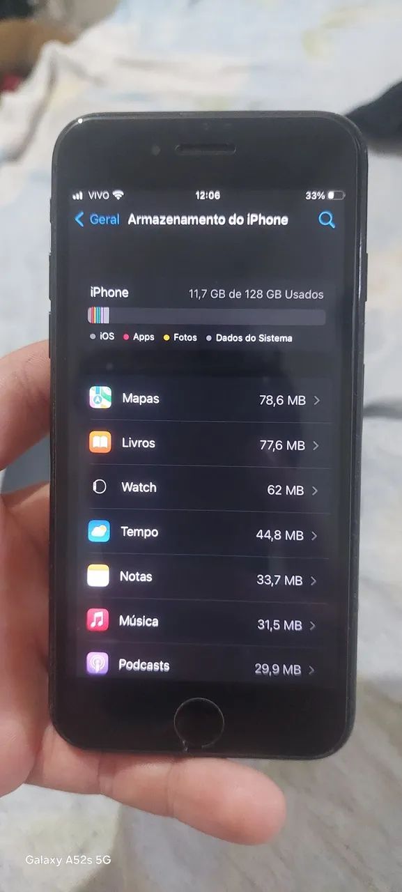 Vendo iphno 7 , 128 Gb,  perfeito para uso - Foto 5