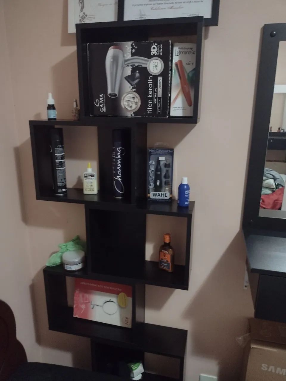Rack Produtos cabeleleiro 