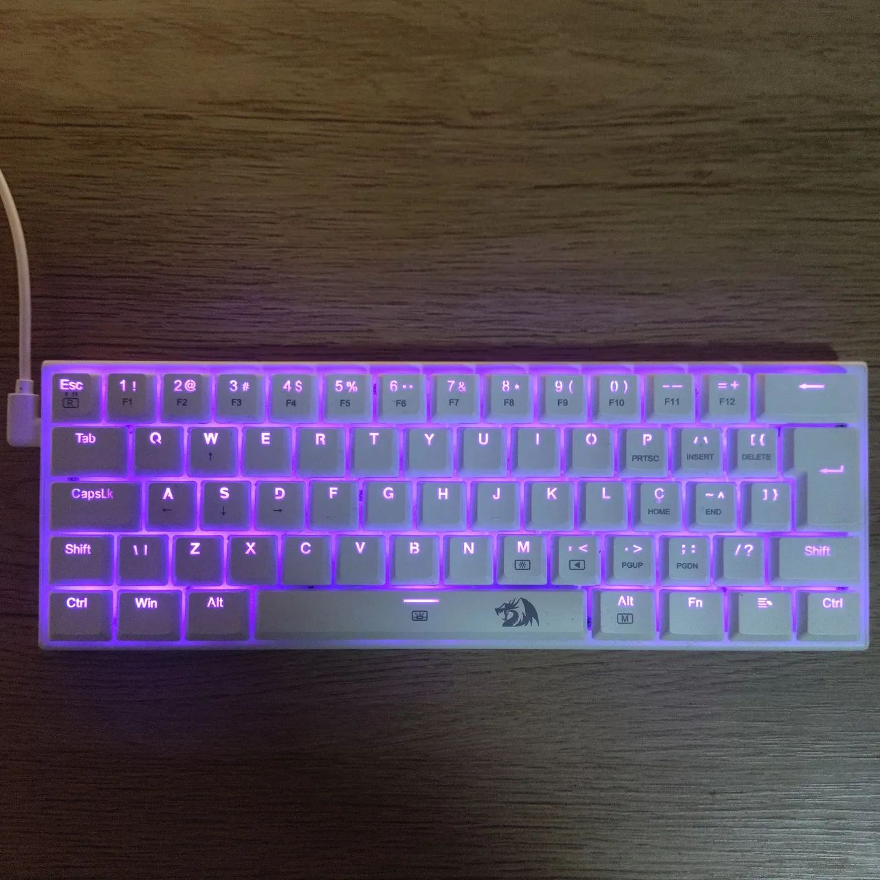 Teclado Redragon anivia branco  - Foto 3