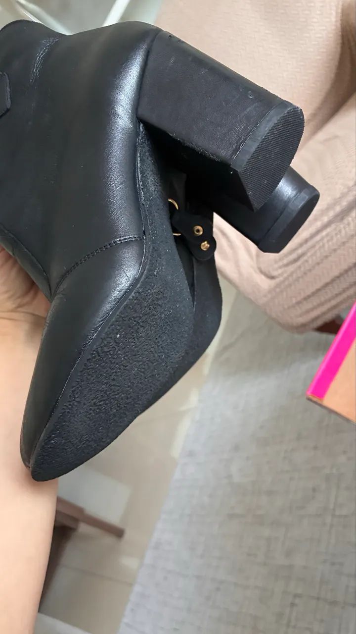 Bota couro da Carmen Steffens 36. - Foto 3
