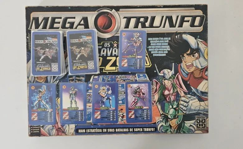 Super Trunfo Mega Trunfo Os Cavaleiros Do Zodíaco Completo [Com