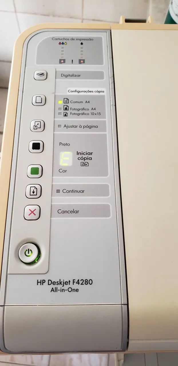Impressora  HP deskjet f4280 ,sem cartucho ,não envio