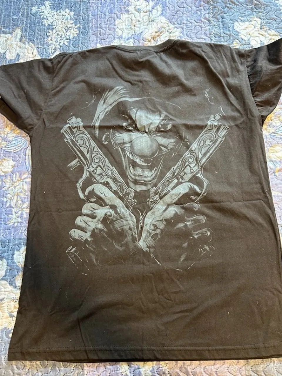 Camiseta Preta Estampada - Nova, Tamanho G - Foto 3