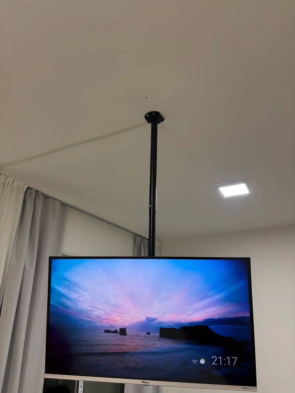 Suporte de TV de Teto Giratório 360°