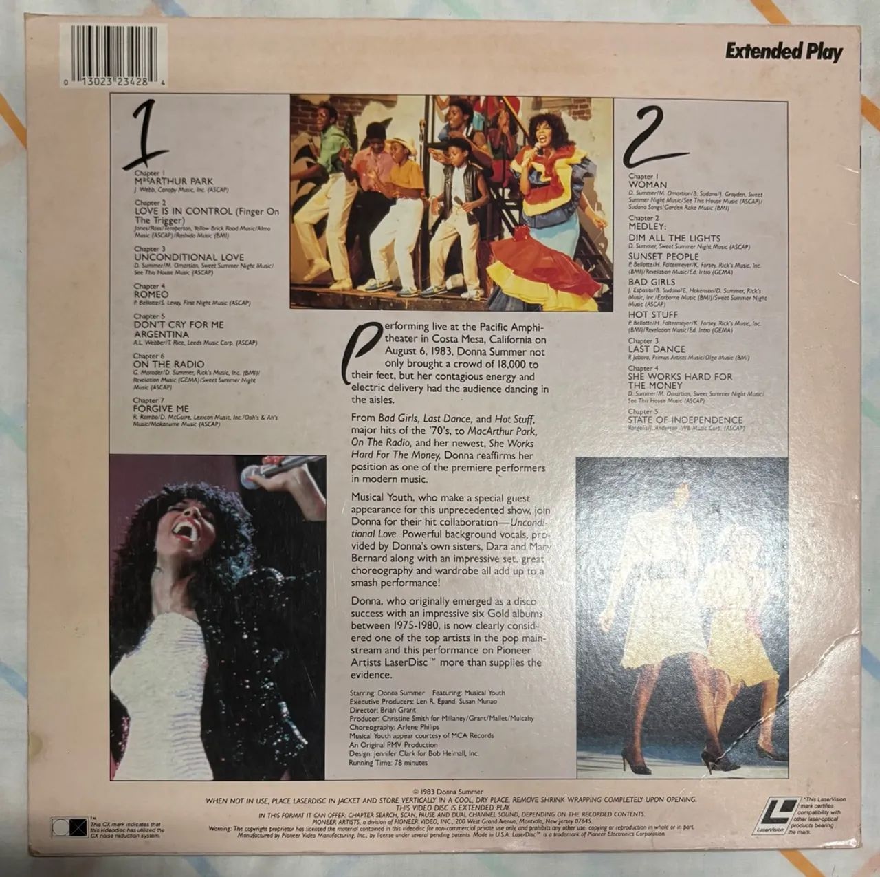 LD Donna Summer 1983 LaserDisc - Foto 2