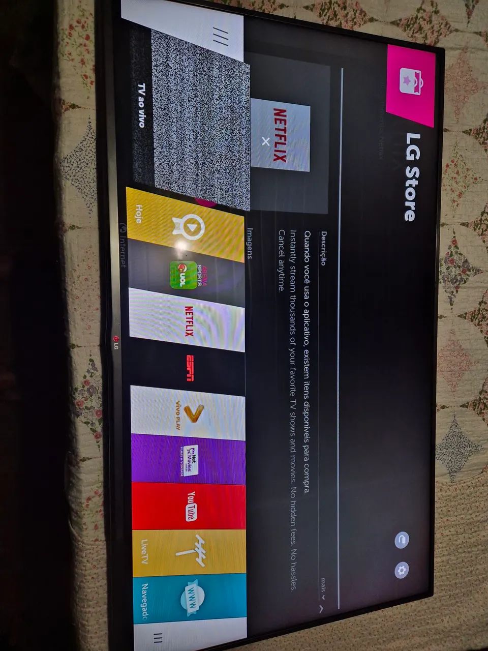 Tv LG smart 55 polegadas 