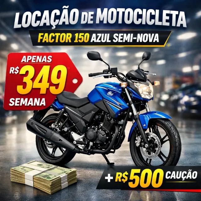 ? ALUGUEL SEMANAL: Yamaha FACTOR 150 - Itajaí e Região