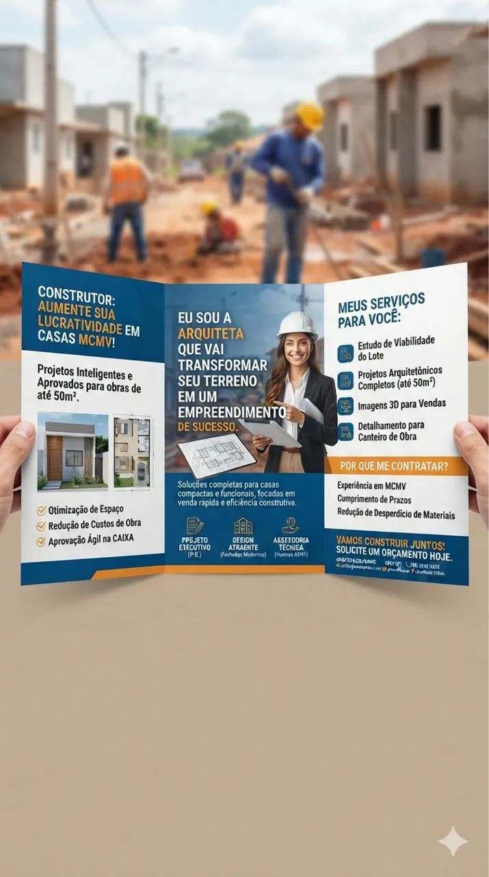 Projeto Arquitetônico Minha Casa Minha Vida - Até 50m²