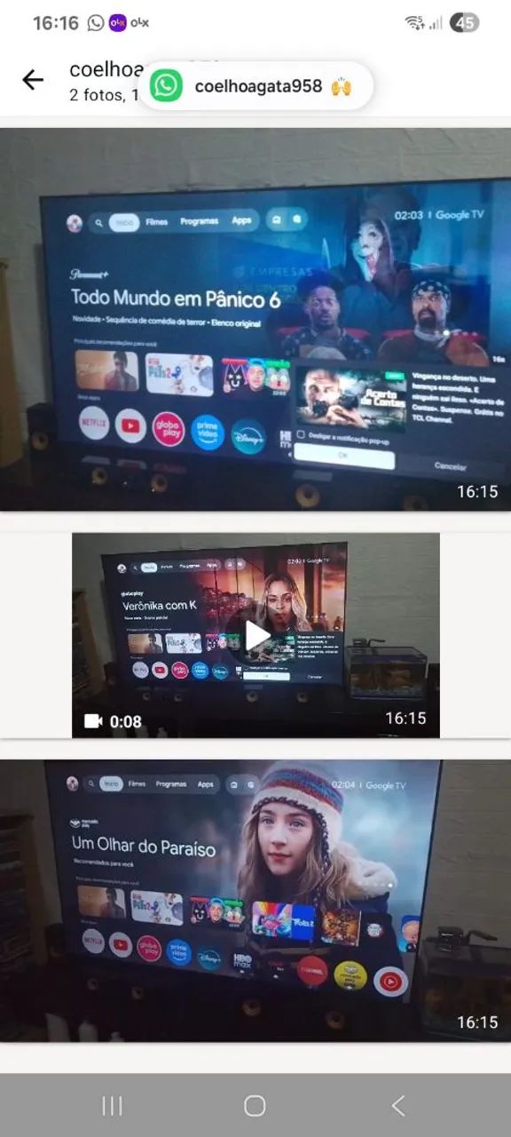 UMA TV 62 POLEGADAS NOVINHA, 2300 - Foto 3