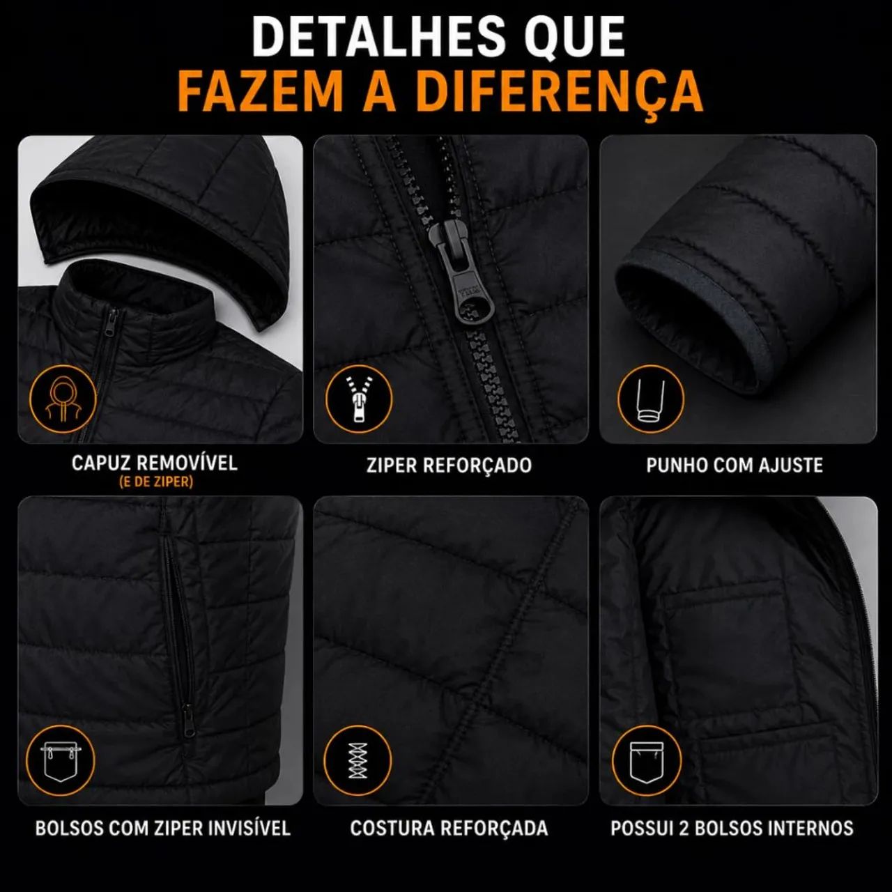 Casaco Jaqueta Puffer - Foto 5