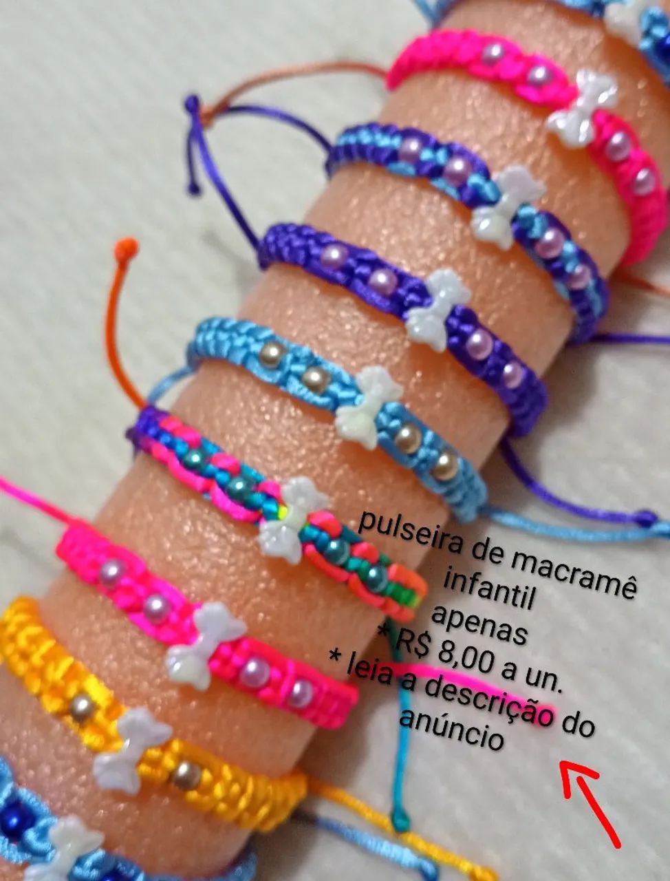 Acessórios femininos pulseiras de macramê   - Foto 3