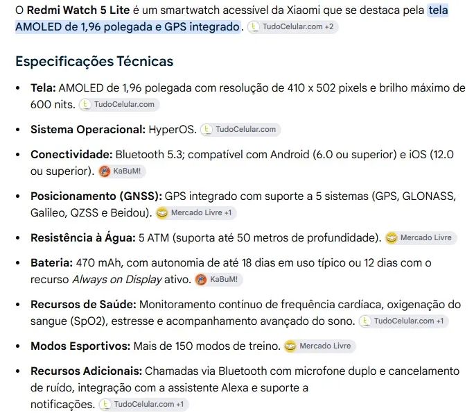 Relógio redmi Watch 5 lite usado - Foto 2